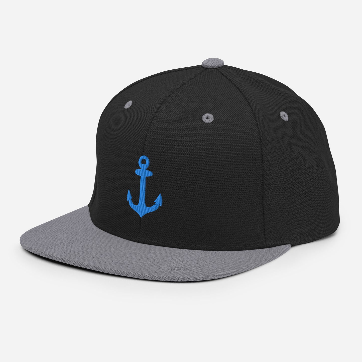 Anker auf Snapback-Cap gestickt