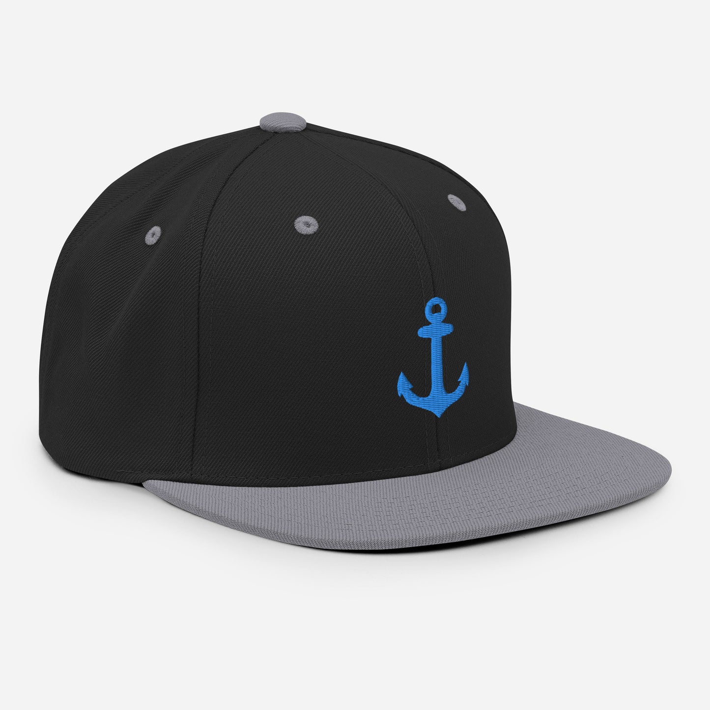 Anker auf Snapback-Cap gestickt