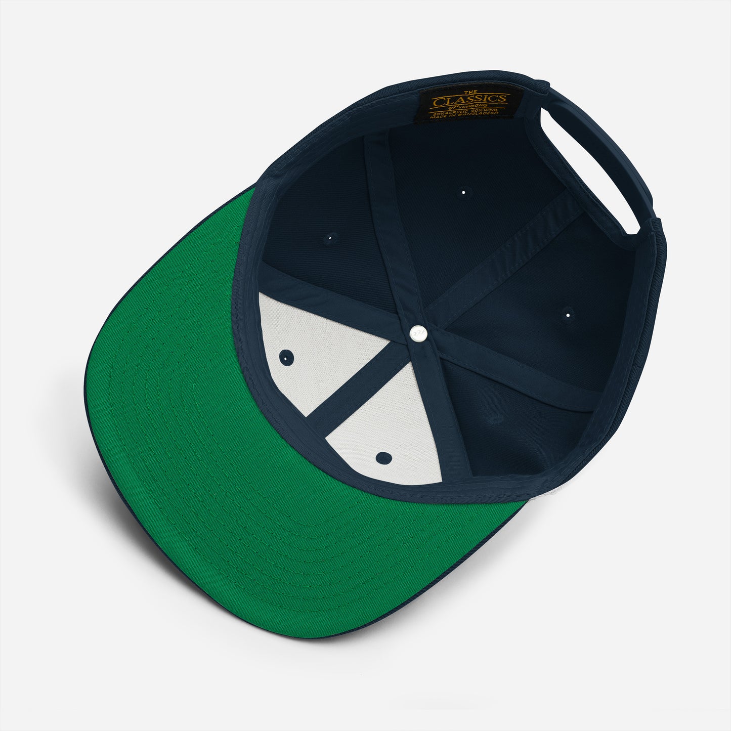 Moin. auf Snapback-Cap gestickt