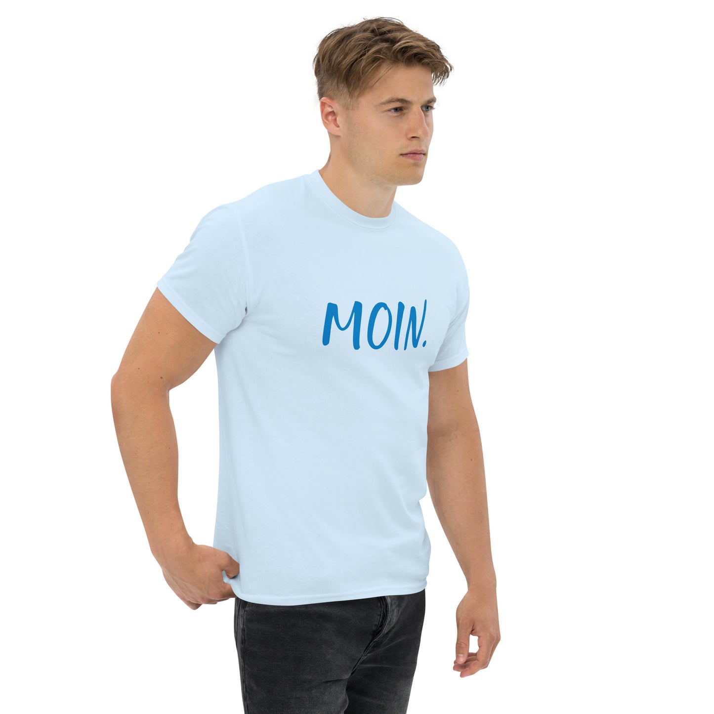 Moin. auf Klassisches Herren-T-Shirt gedruckt