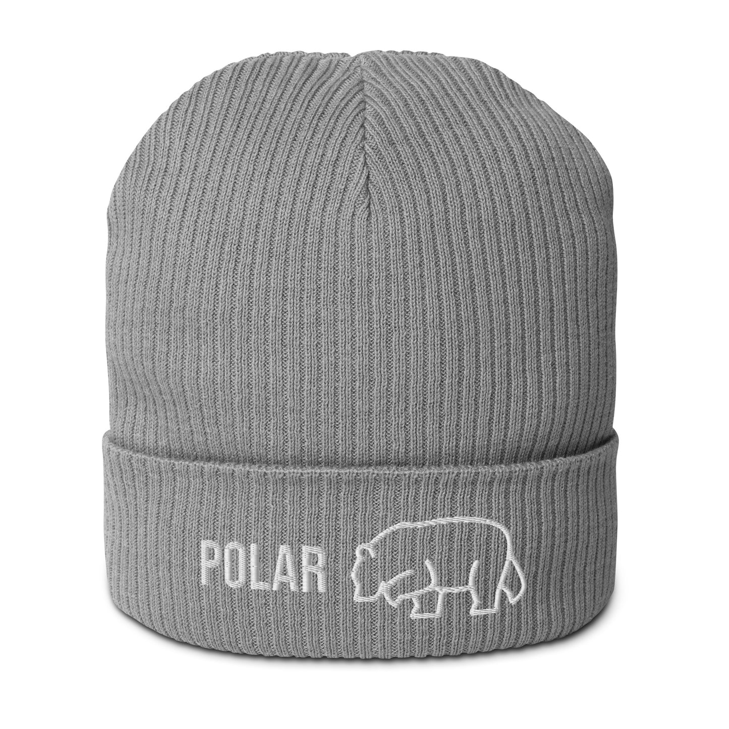 Polar-Bär auf Bio-Beanie gestickt