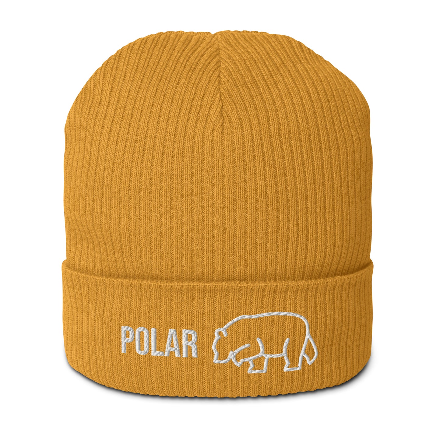 Polar-Bär auf Bio-Beanie gestickt