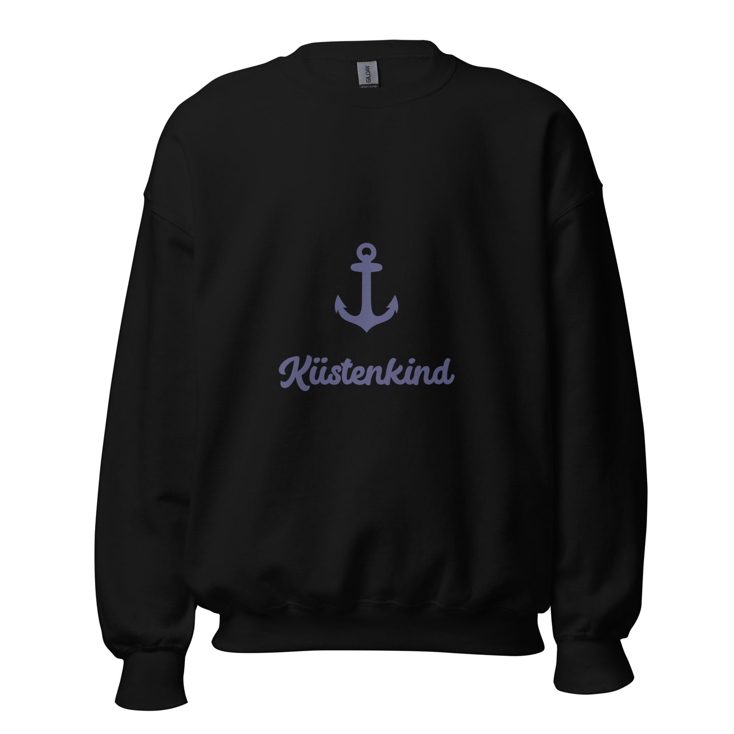 Anker Küstenkind auf Unisex-Pullover gedruckt