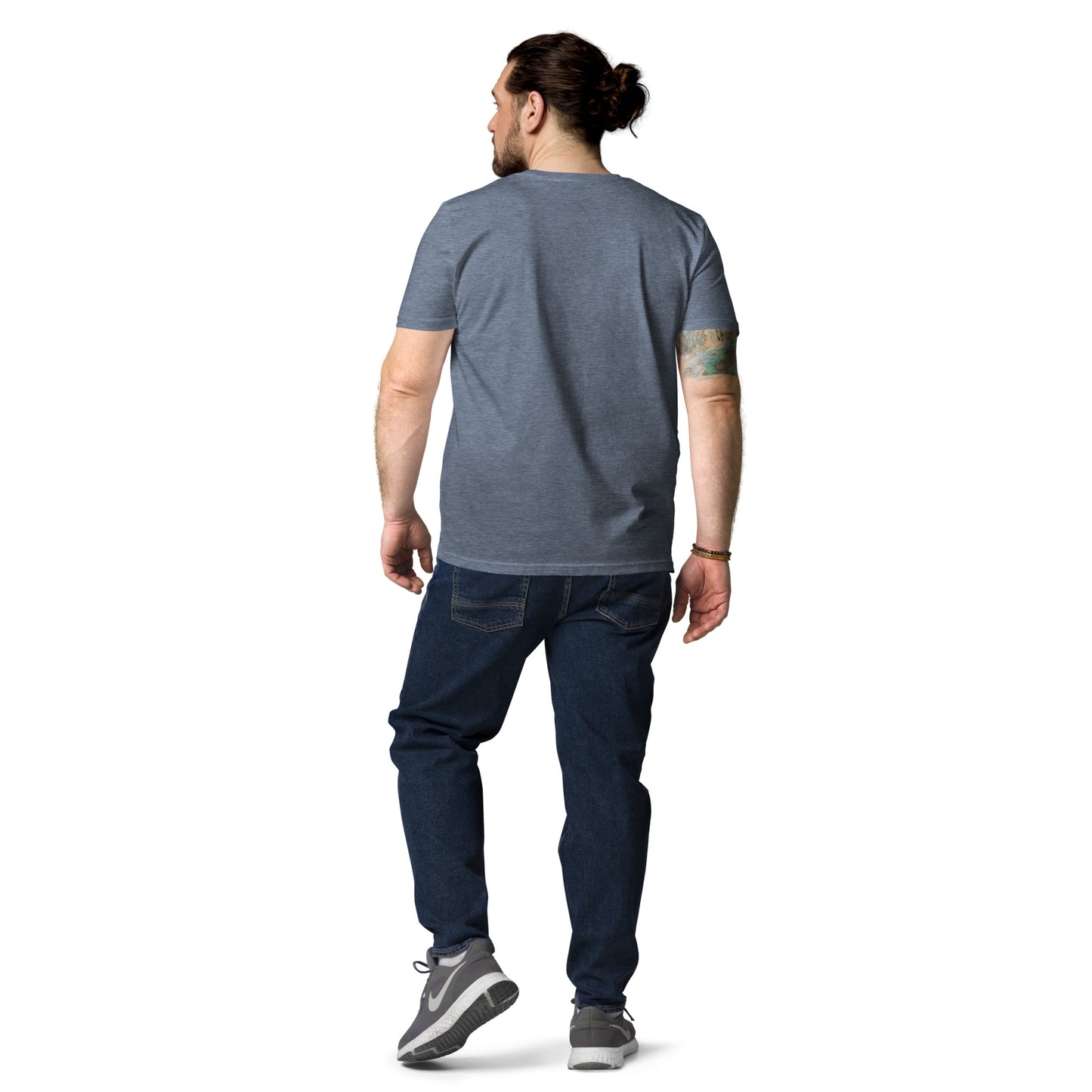 Moin. auf Unisex-Bio-Baumwoll-T-Shirt gedruckt