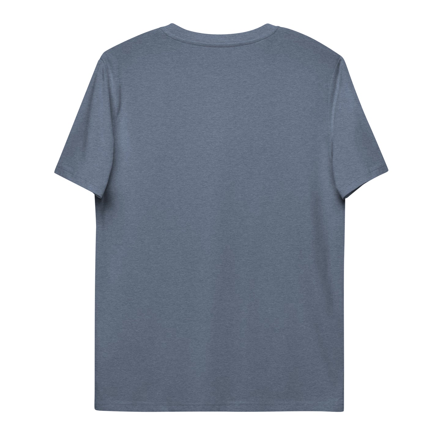 Küstenkind Motiv (Anker und Steuerrad) auf Unisex-Bio-Baumwoll-T-Shirt gestickt