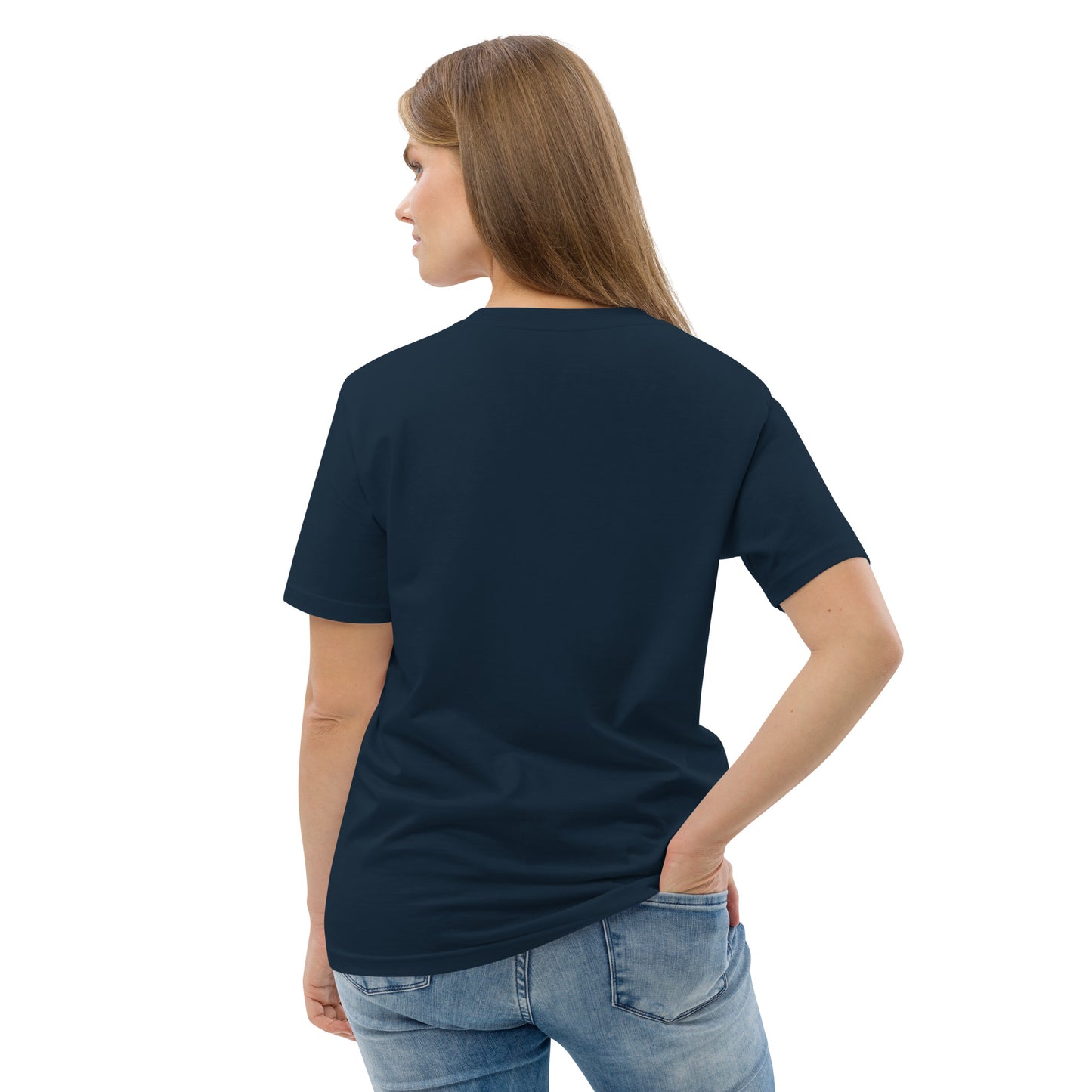 Wildblumen auf Unisex-Bio-Baumwoll-T-Shirt gestickt