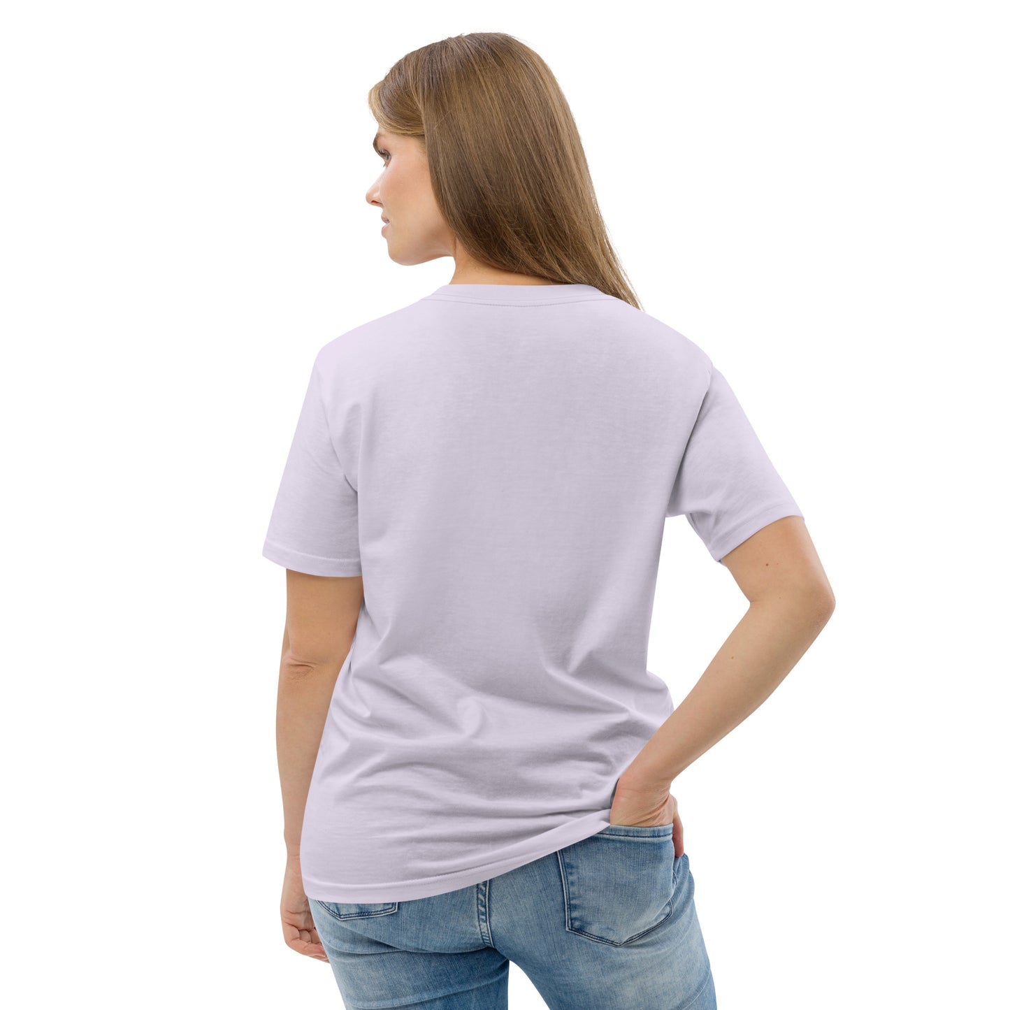 Blütenherz auf Unisex-Bio-Baumwoll-T-Shirt gedruckt