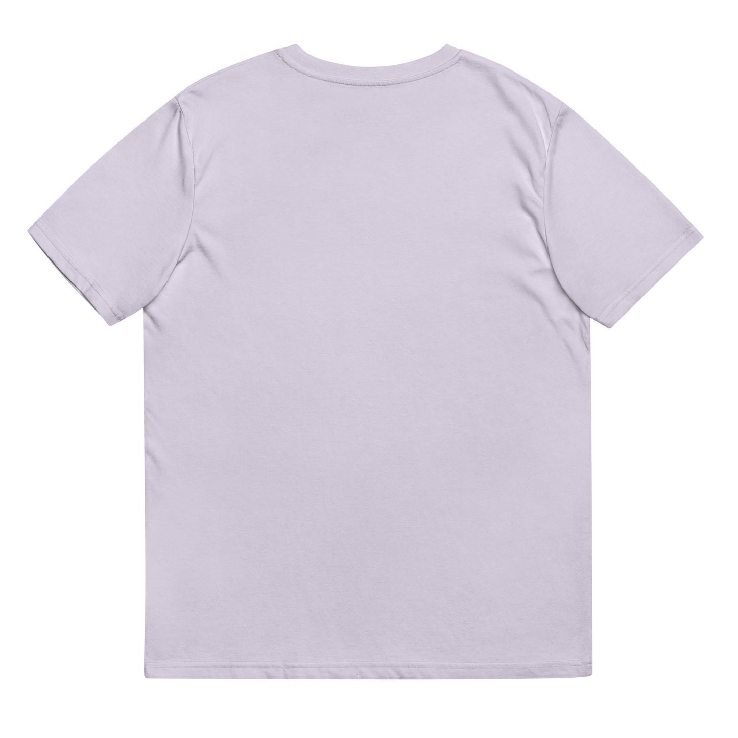 Fahrradliebe weiß/pink auf Unisex-Bio-Baumwoll-T-Shirt gestickt