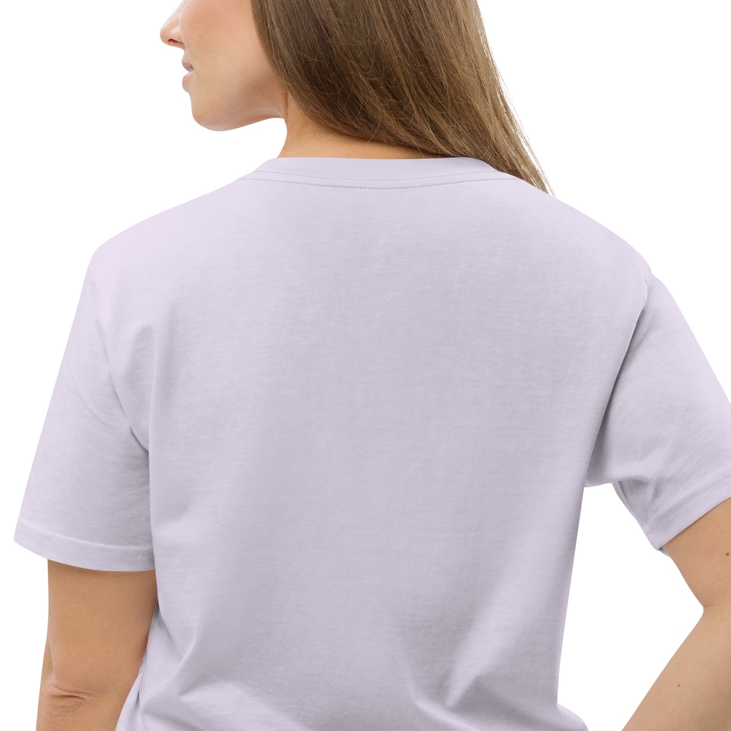 Blütenherz auf Unisex-Bio-Baumwoll-T-Shirt gedruckt