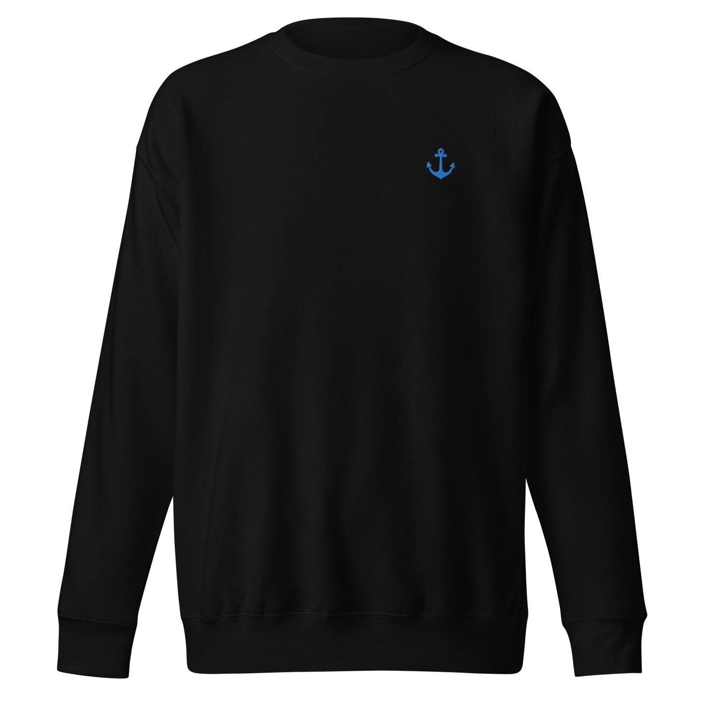 Anker auf Unisex-Premium-Pullover gestickt